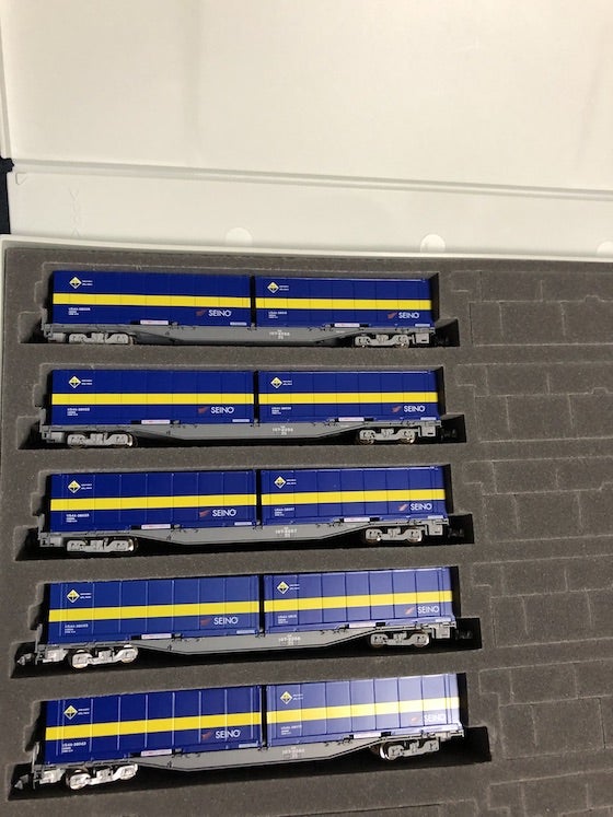 TOMIX 97902 & 8731 コキ107形(増備形・西濃運輸コンテナ付) | 金屋代