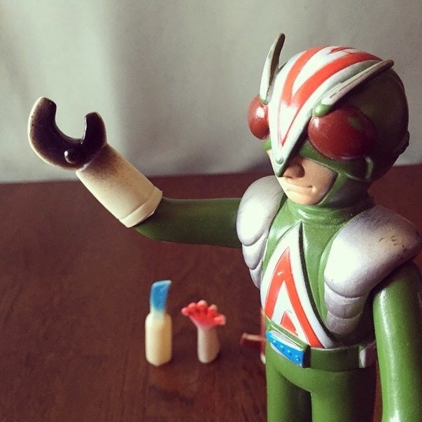 ライダーマンの6種の腕 無版権ソフビ付属品 | 怪獣玩具とカタナと