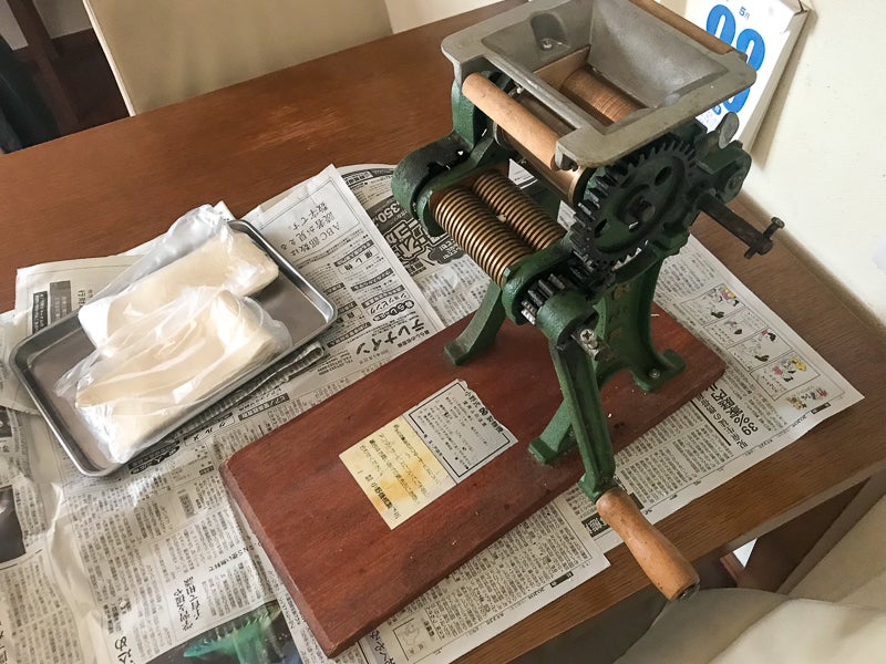 小野式製麺機でうどん作り | ぐんまの庭を目指して