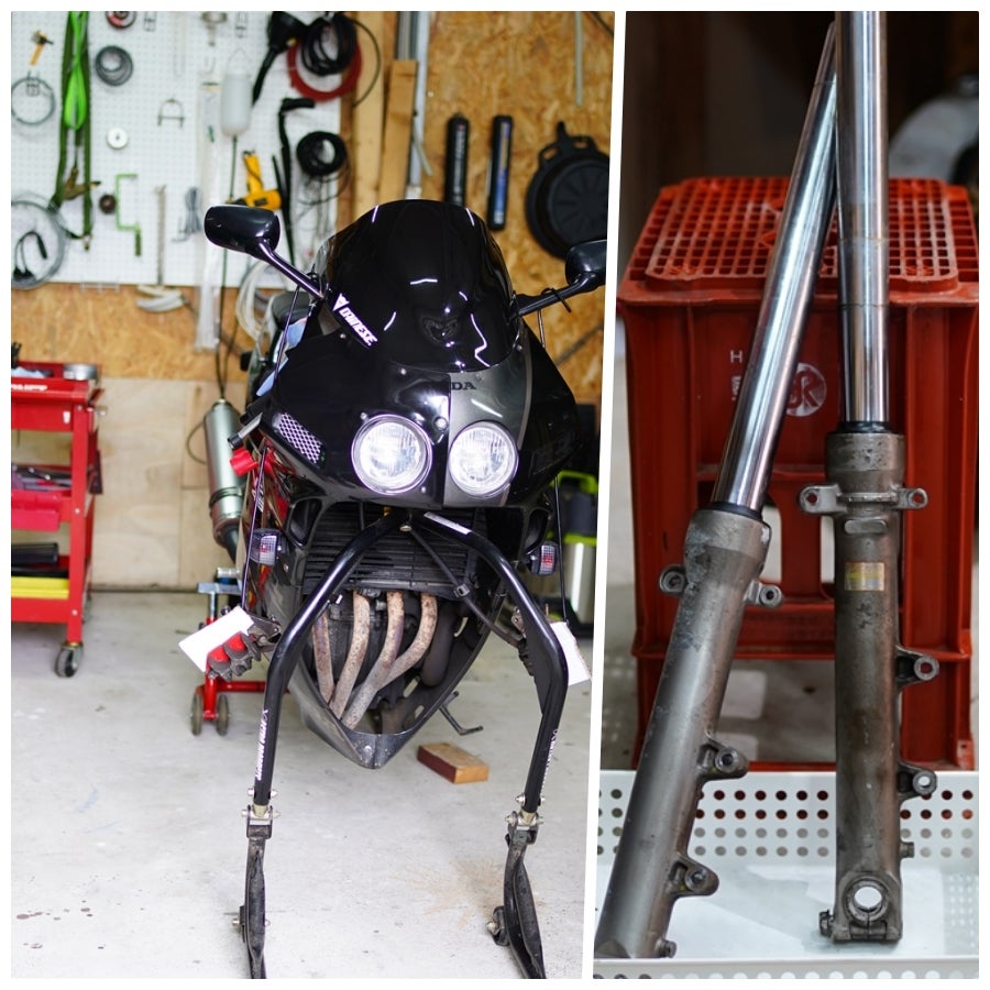 CBR250RR（MC22）フロントフォークOH | ヘタのヨコ好きのバイク中心