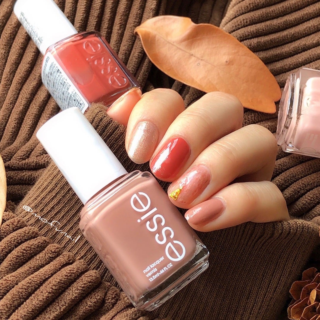 essie(エッシー)ロフト限定色で秋ニュアンスネイル | ☆ﾃﾗ乙女ちっくな