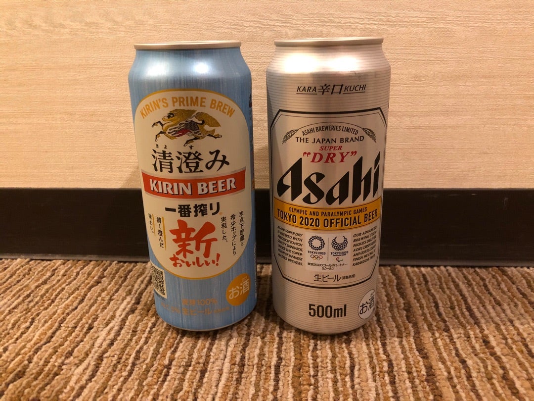 すっきりビール飲み比べ キリン一番搾り清澄みとアサヒスーパードライ