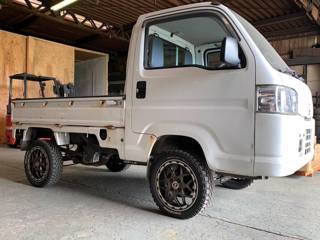 現行アクティトラックの3インチリフトアップキットの開発から構造変更