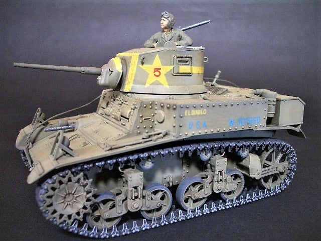 M3スチュアート軽戦車・後期型〔タミヤ〕の製作（その4） | モケー