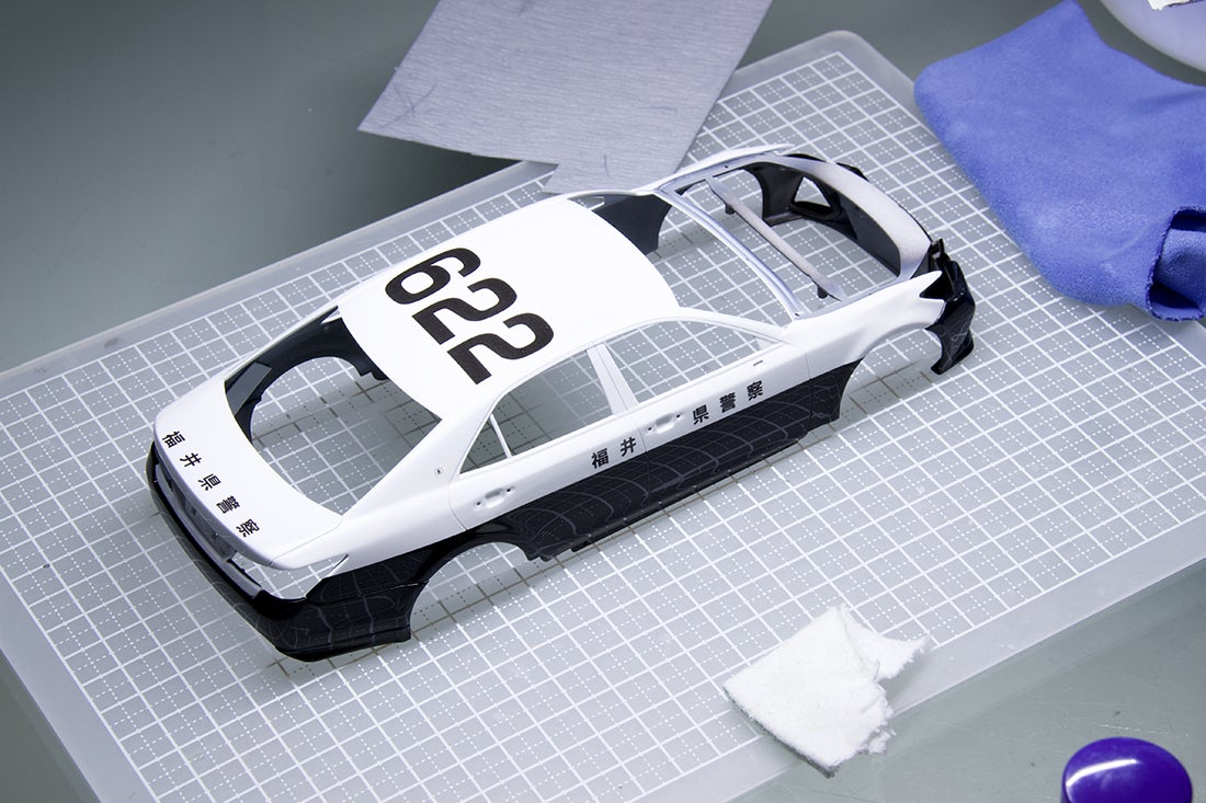 製作記 アオシマ 1/24 GSR214 クラウン パトカー (18) | プラモ日記 青22号