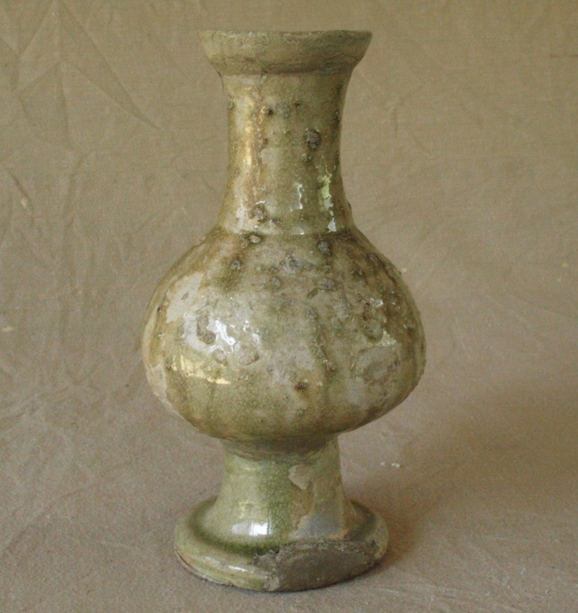 貴重 鎌倉時代 古瀬戸花器17.5cm 古陶器 考古資料 花瓶 花入れ 仏花器