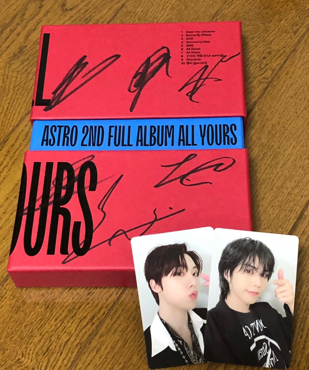 ASTRO ALL YOURS サイン入り3枚セット ASTRO All yours サイン サイン