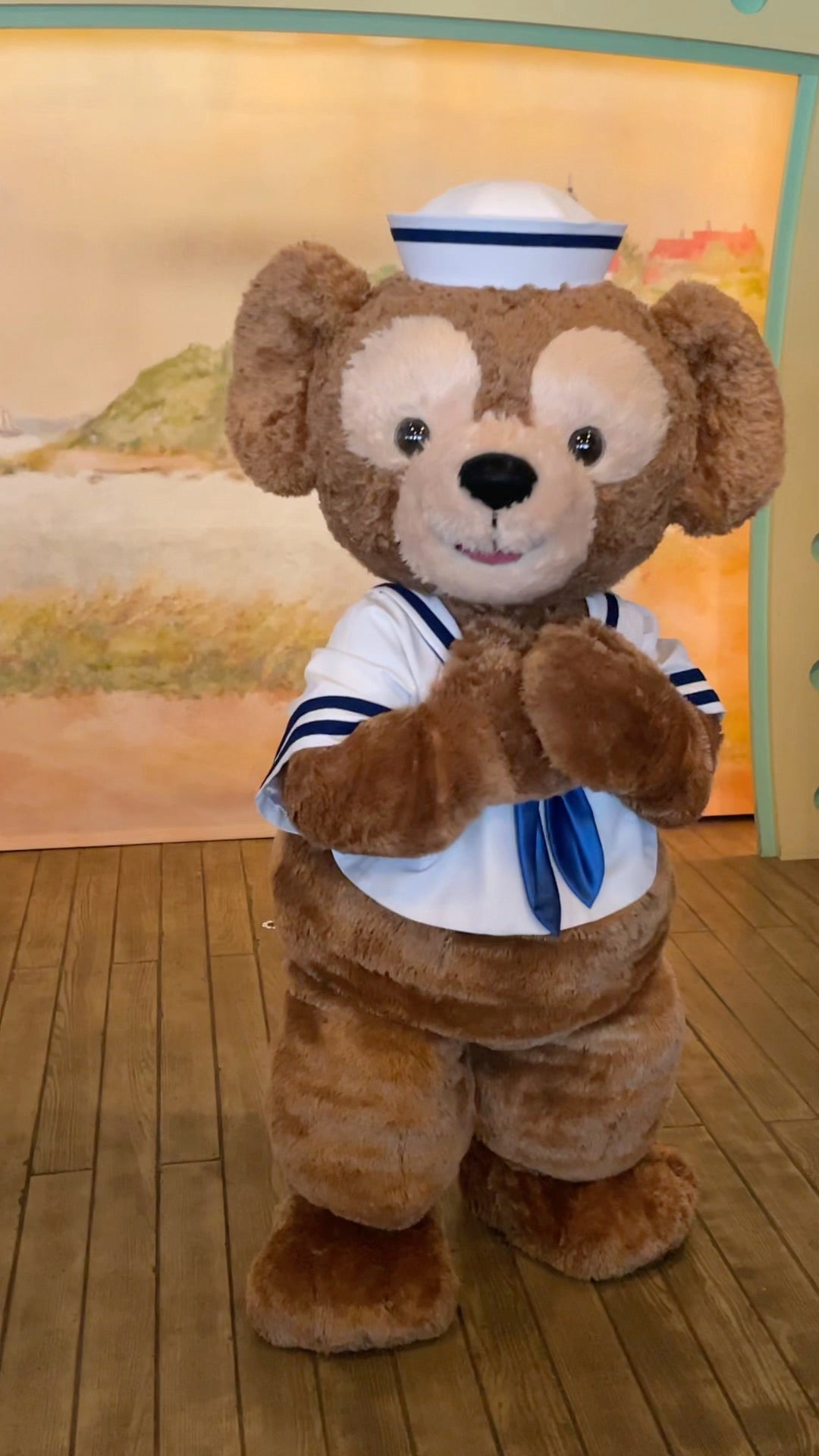 WDW ディズニーベア ダッフィー パープル ラベンダー 紫 ぬいぐるみ