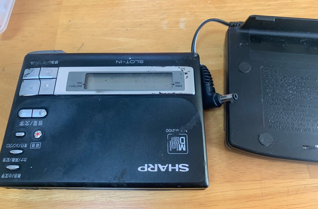 録再MDポータブルプレーヤー シャープMD-MS100を修理してみた | ダディ