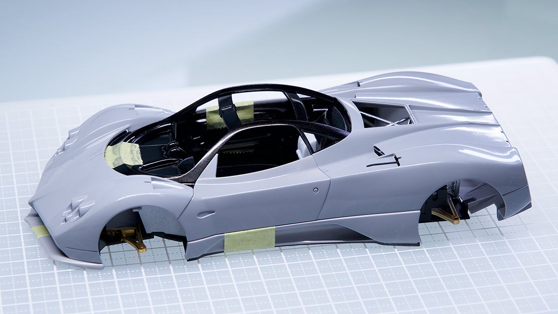 製作記 アオシマ 1/24 パガーニ ゾンダ F (2) | プラモ日記 青22号