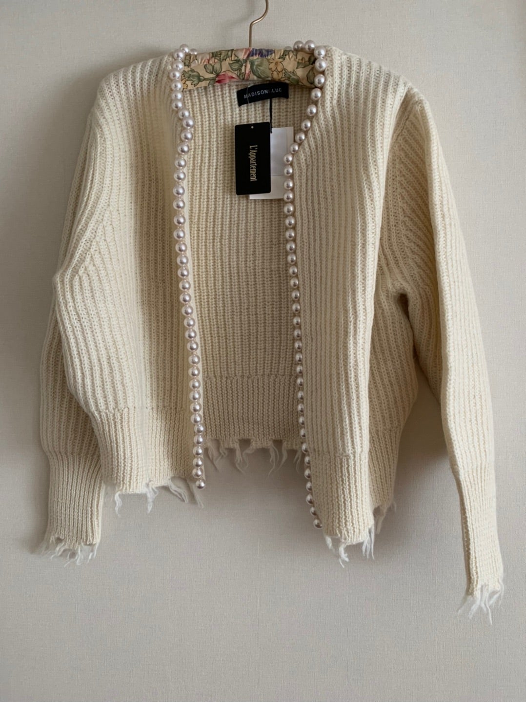 2022 No.37 マディソンブルー パール カーディガン @ L'appartement