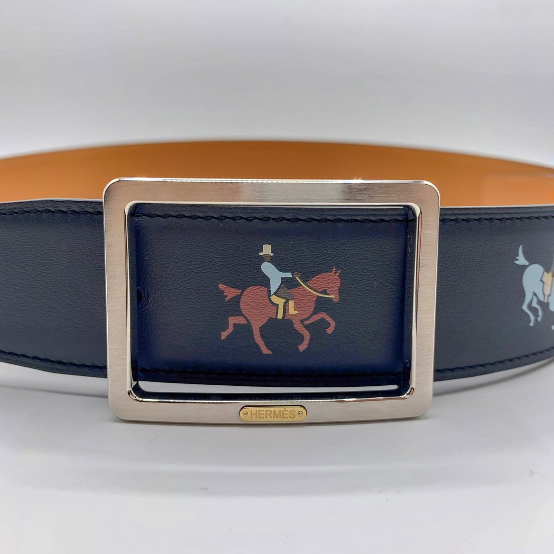 エルメスの馬絵巻物風メンズベルト | OSSÀN x HERMÈS