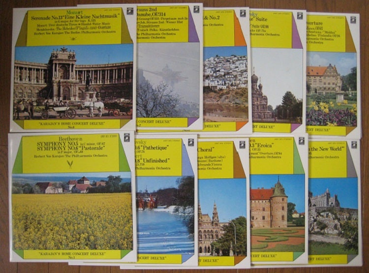 華麗なるカラヤン名曲の世界」LPレコード10枚組セット新品を300円で