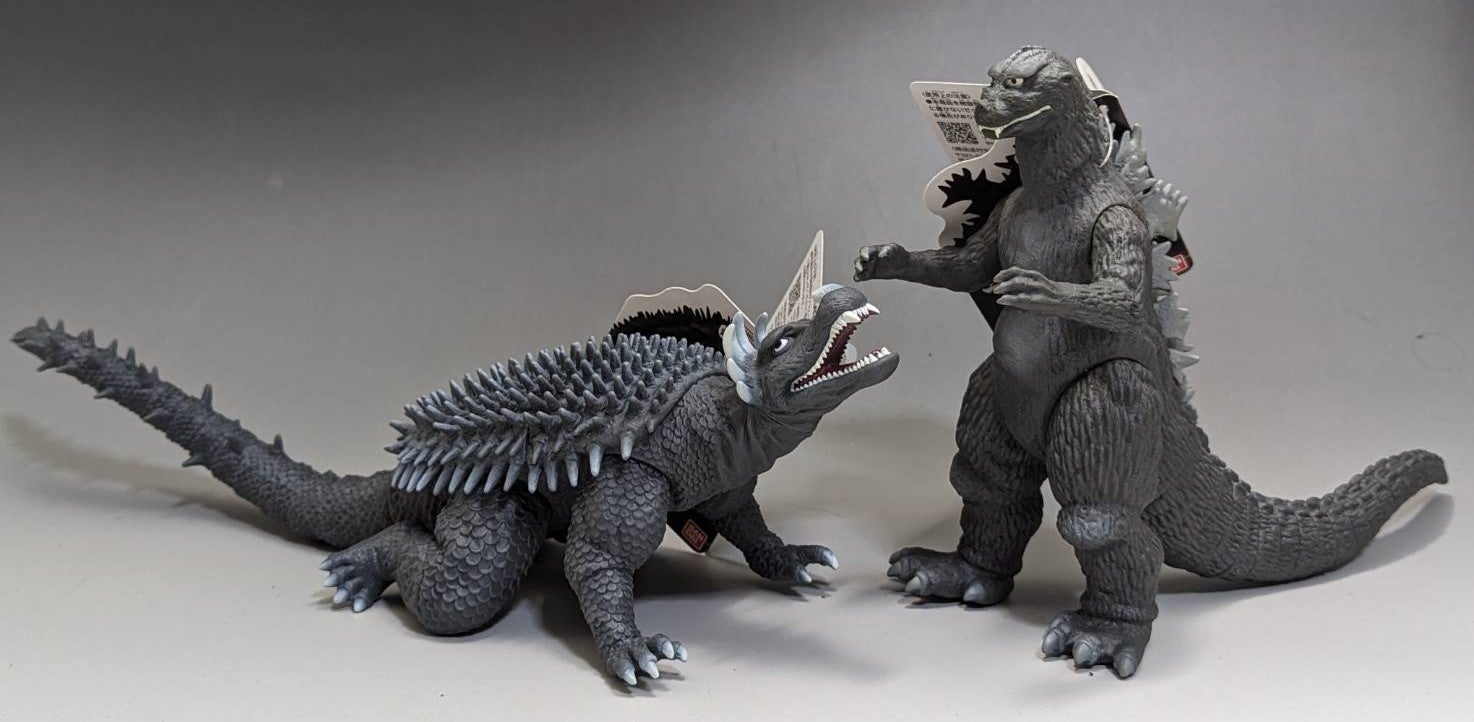 ムービーモンスターシリーズ 新作ソフビ大検証 逆ゴジ ＆ アンギラス