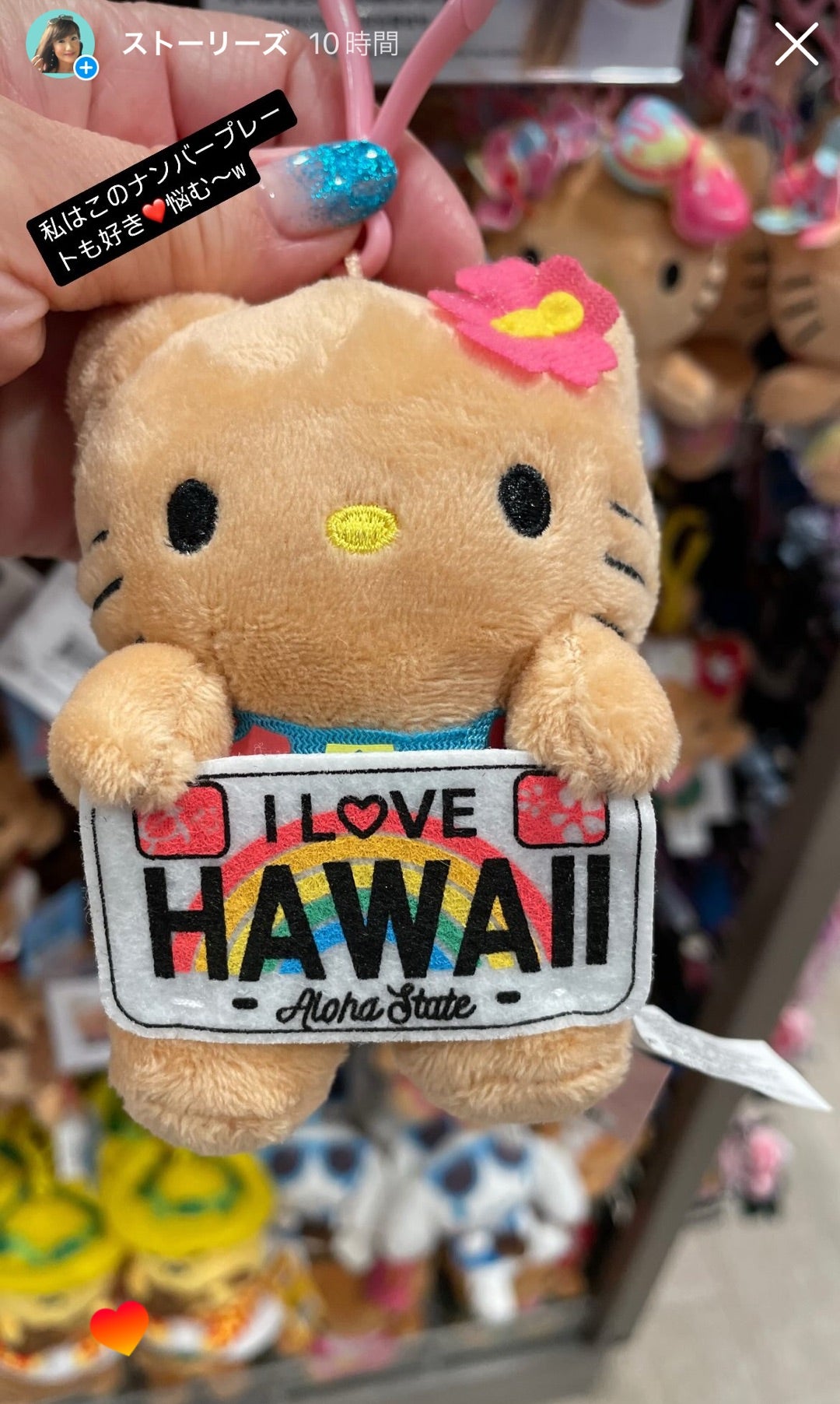 ハワイ2週間旅行❤️やっと出会えた❣️日焼けキティちゃん | めぐしゃ