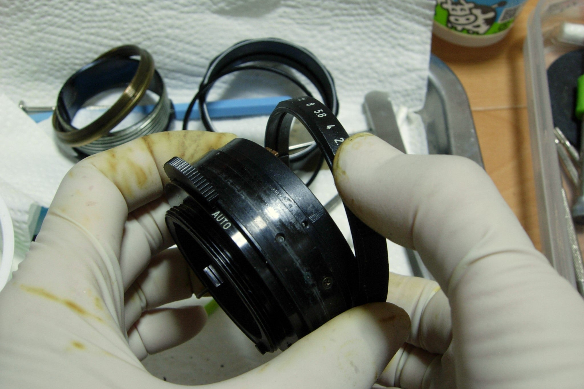 Super-Multi-Coated TAKUMAR 55mm F1.8」分解掃除 | ハネっちの