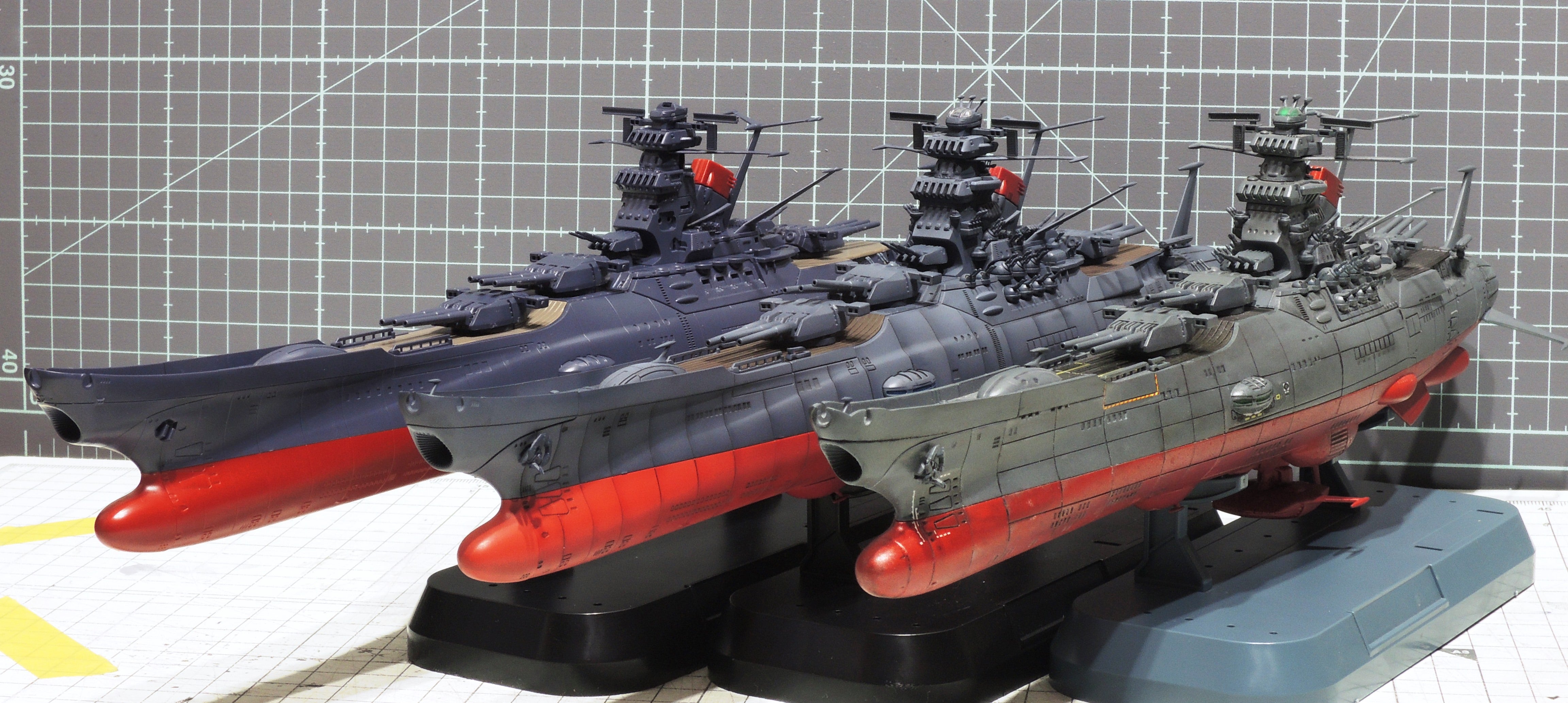 1/1000 ヤマト3199 仮組み&比較 | 波動砲口形状研究