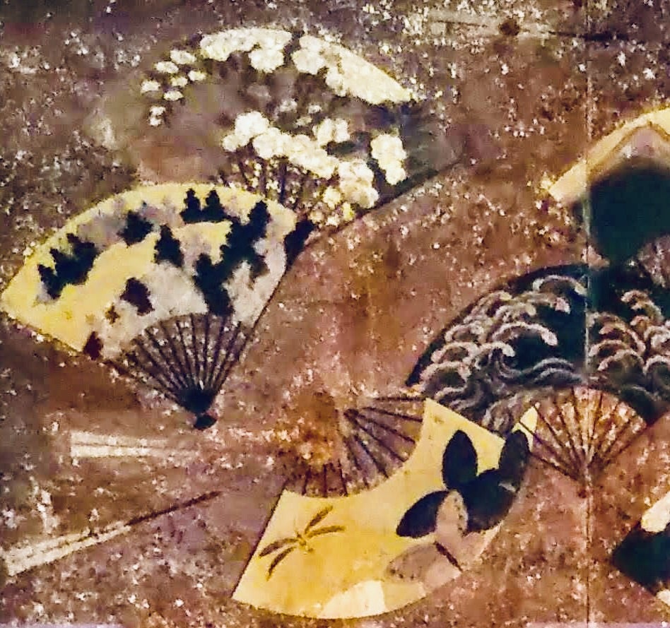 伝俵屋宗達 重要美術品《扇面散図屏風》 江戸時代 17世紀 ＠東京国立