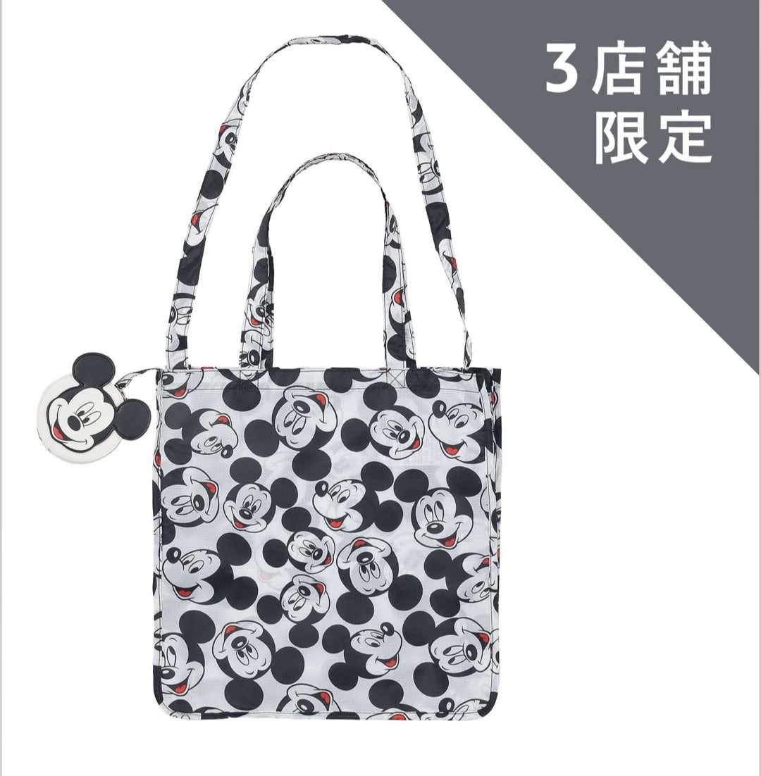 発売中］総柄ミッキーがかわいい♡【3店舗限定】折りたためて2WAYで