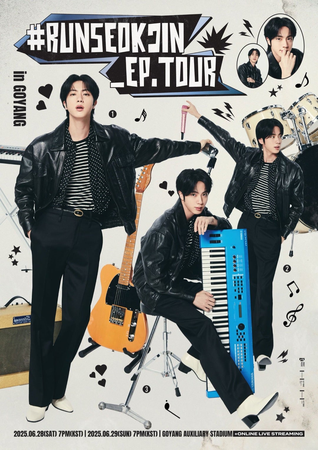 ジン ポスター公開 [お知らせ]「RUNSEOKJIN_EP.TOUR」韓国公演案内