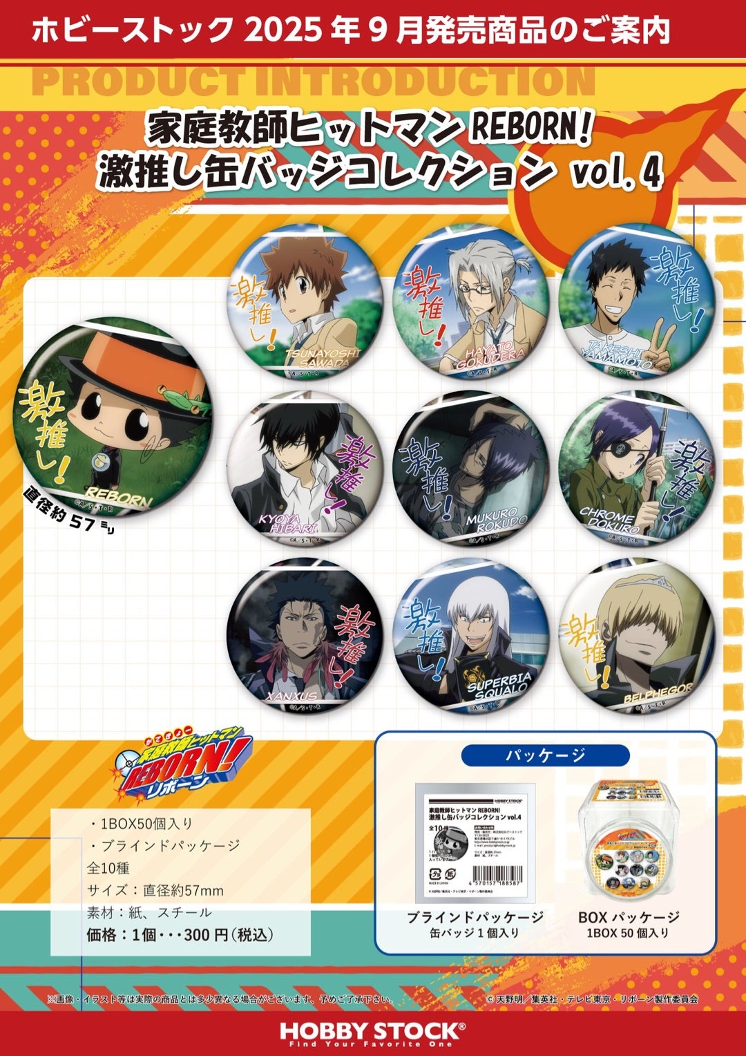 家庭教師ヒットマンREBORN!激推し缶バッジコレクションvol.4