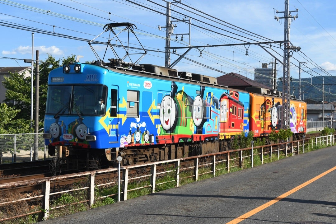京阪】600形611-612F｢きかんしゃトーマス号｣が運行中 2025-7/28