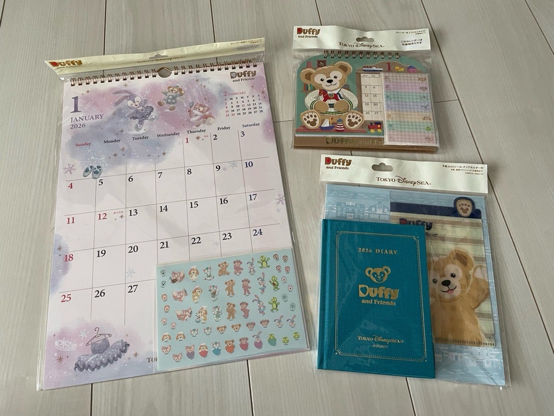 TDS】ダッフィー＆フレンズの2026年カレンダーと手帳 | 田舎暮らし