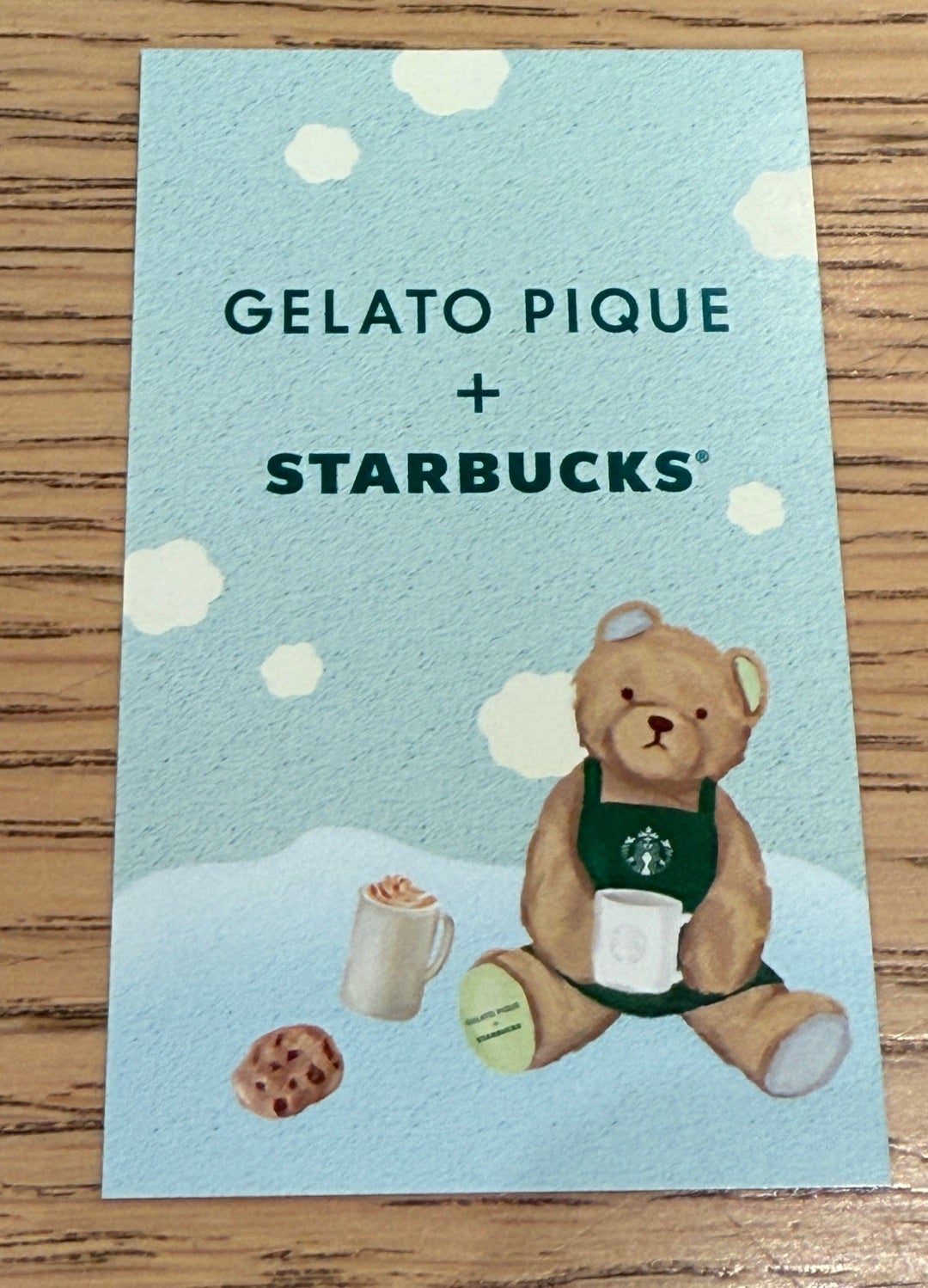 早速店舗でもらいました‼️ジェラピケ＆スタバコラボe-Giftプレゼント