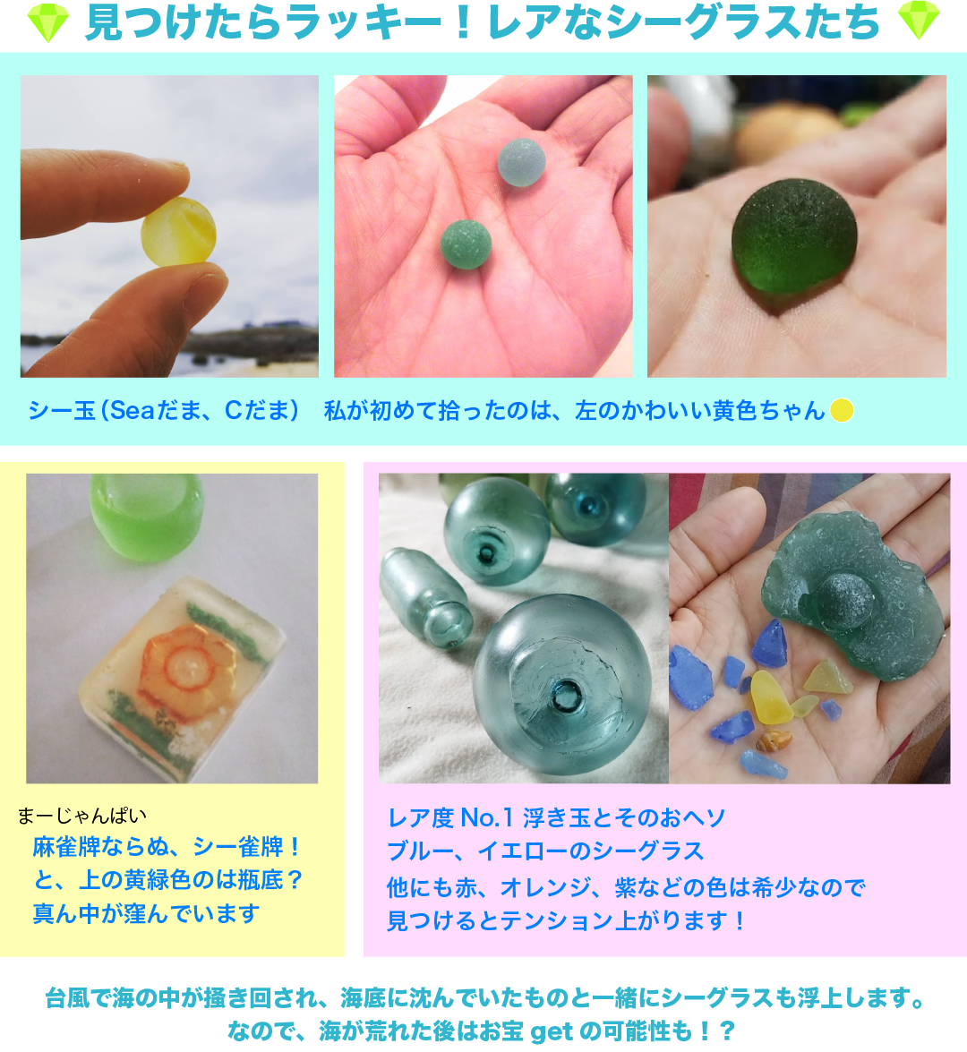 与論島発・シーグラス工芸品を100人に届ける！私の海岸美化活動を応援