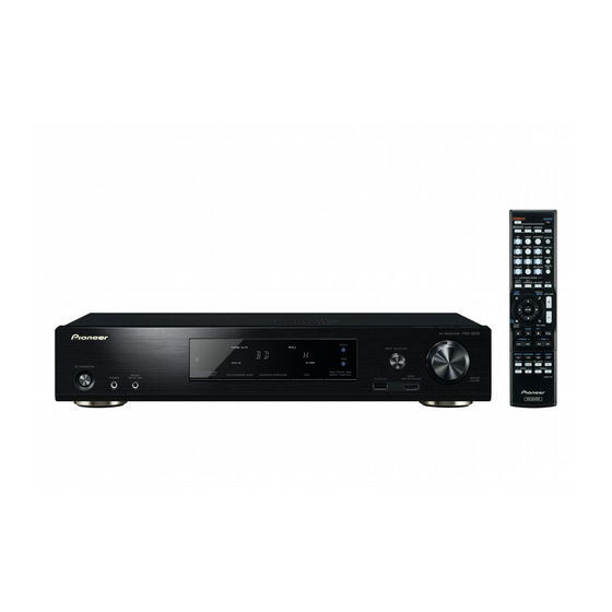 PIONEER VSX-S510-K OPERATING INSTRUCTIONS MANUAL Pdf Download