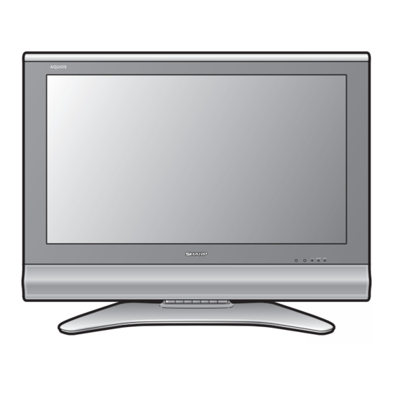 SHARP AQUOS LC-32GD8E OPERATION MANUAL Pdf Download | ManualsLib
