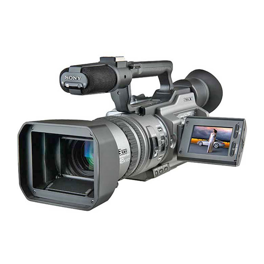 SONY HANDYCAM DCR-VX1000 CAMCORDER OPERATION MANUAL | ManualsLib