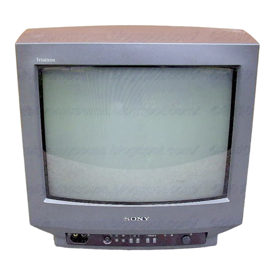 Sony Trinitron KV-14M1A Manuals | ManualsLib