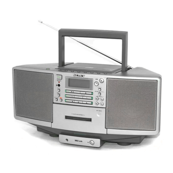 SONY ZS-D5 SERVICE MANUAL Pdf Download | ManualsLib