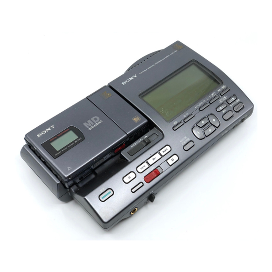 Sony Walkman MZ-R4ST Manuals | ManualsLib