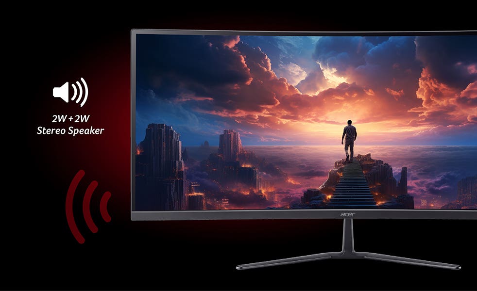 Acer Nitro 湾曲 34インチ ウルトラワイド UWQHD 広視野角VA 非光沢