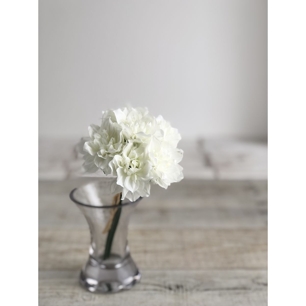 即日☆【造花】アスカ/ダリアバンドル(1束6本) ホワイト/A-34239-1