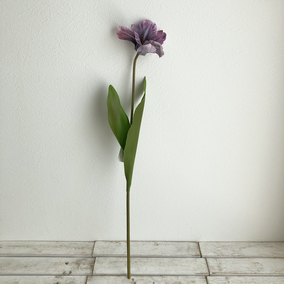 造花】アスカ/オープンチューリップ パープルホワイト/A-34928-7W - 花