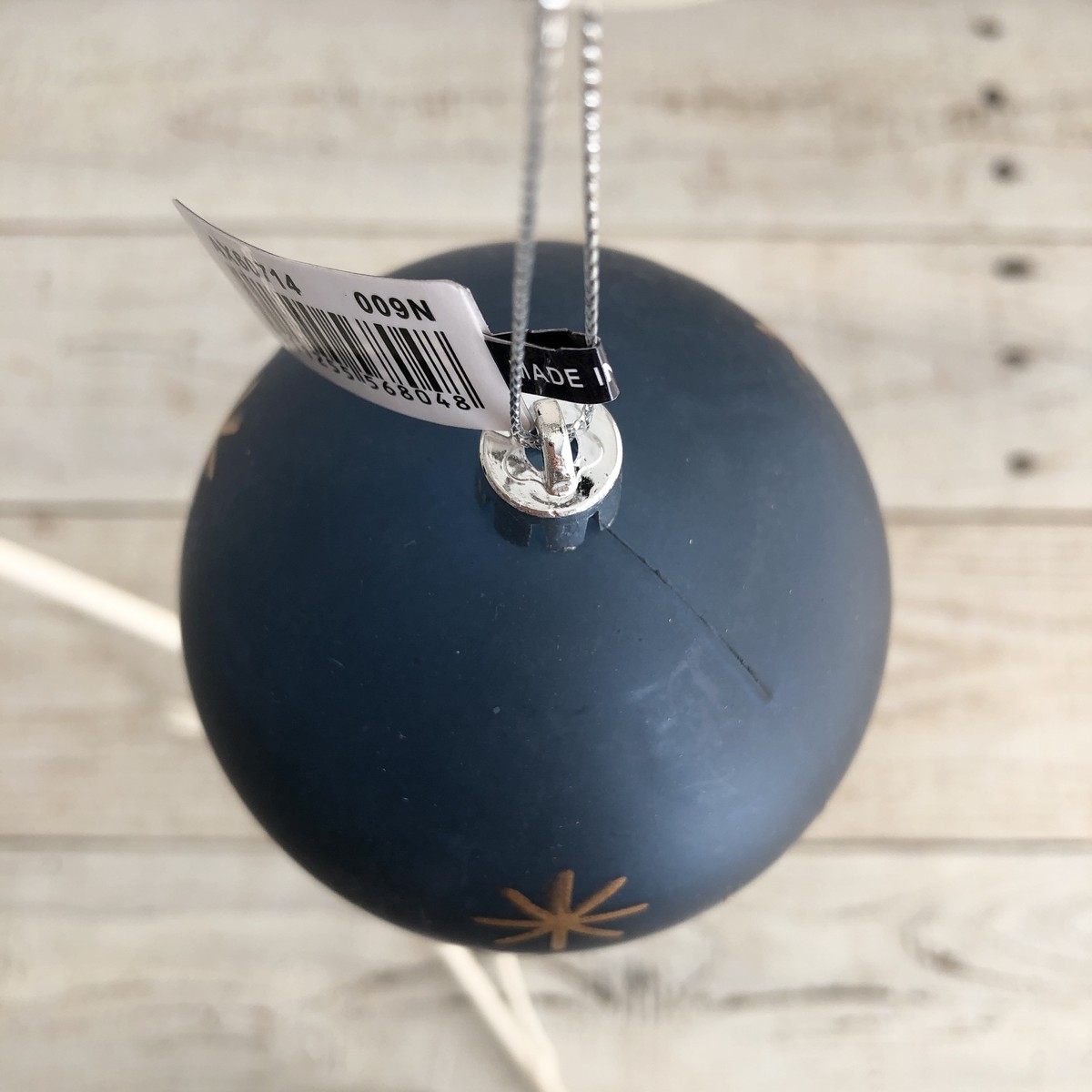 アスカ/フロストボールオーナメント ネイビーブルー/AX60714-9N - 花材