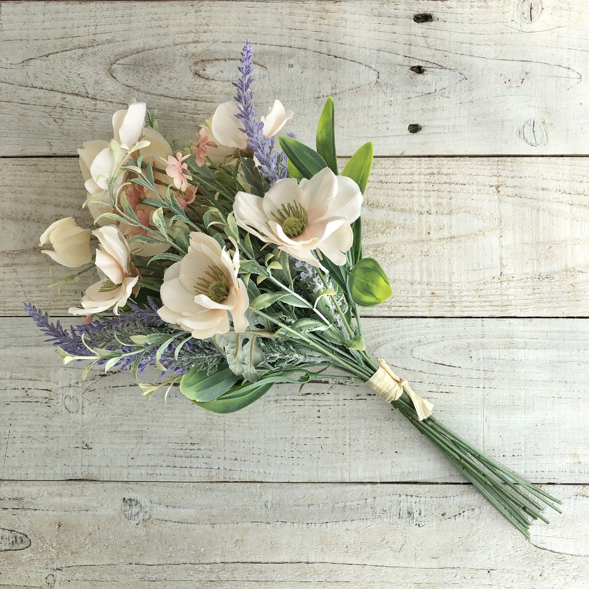 即日☆【造花】MAGIQ東京堂/アネモネラベンダーブーケ ピーチピンク #2