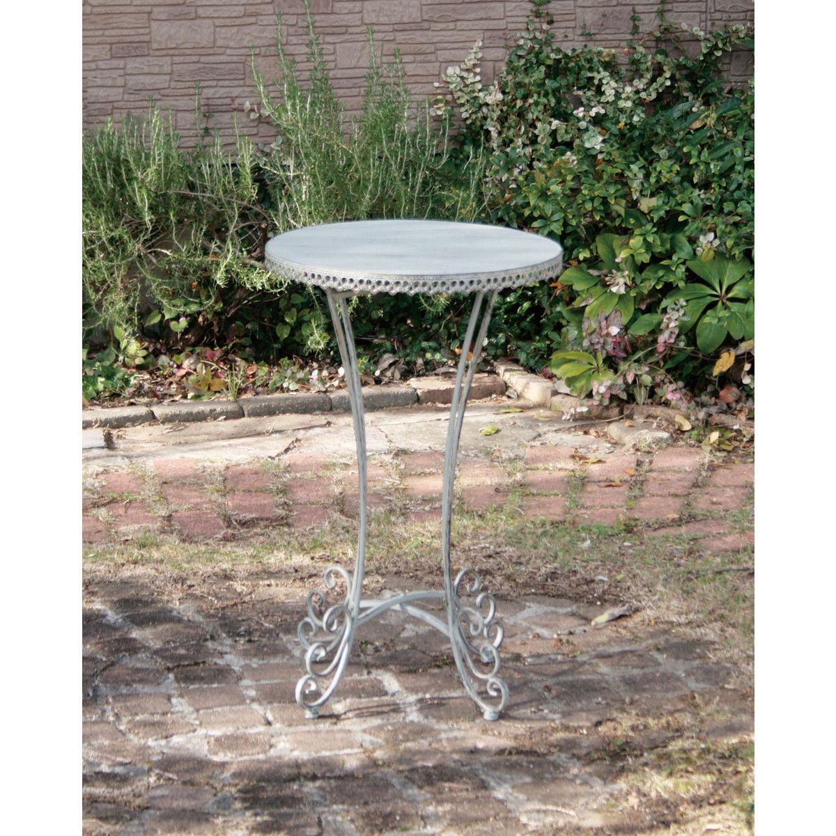 即日☆大同クラフト/テーブル花台Gr アンティークグレイ/ATF24-70 - 花