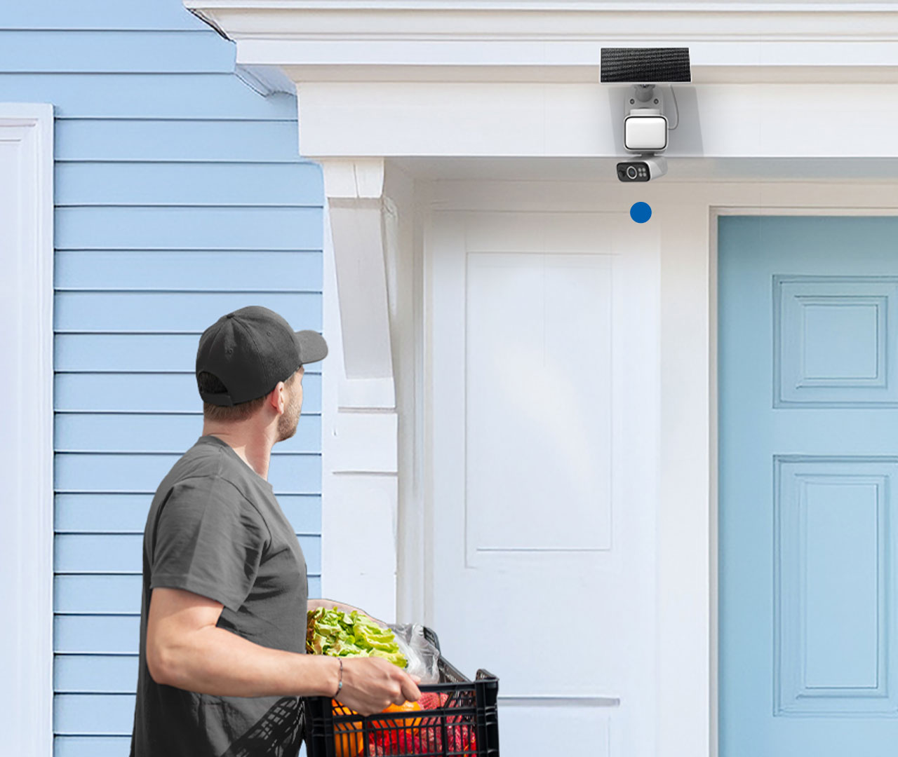 Tapo C615F KIT | ソーラー給電対応センサーライト付きパンチルト