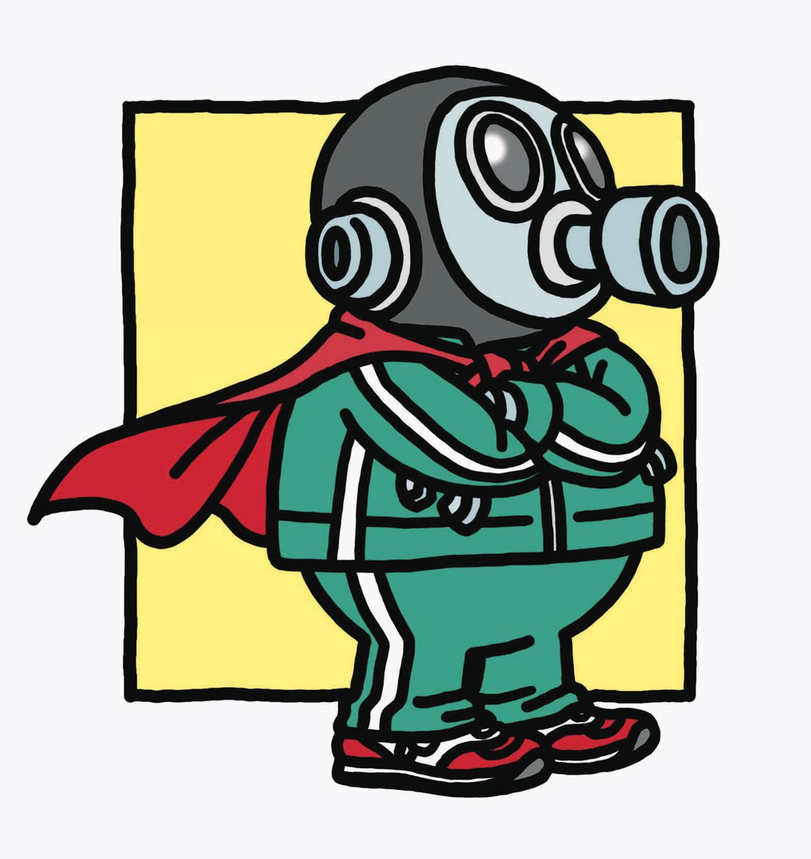 ◇鳥山明さんの自画像と『ドラゴンボール』第1巻の表紙【写真複数