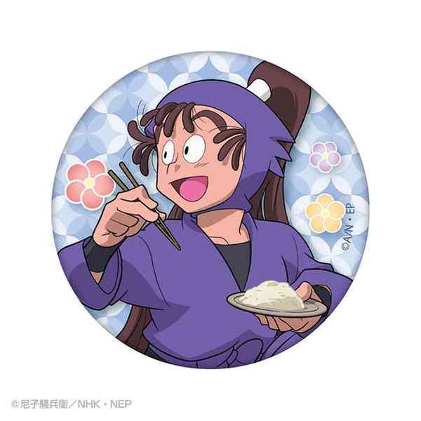 アパレル: 忍たま乱太郎 「同室」描き下ろし BIG缶バッジ 尾浜勘右衛門