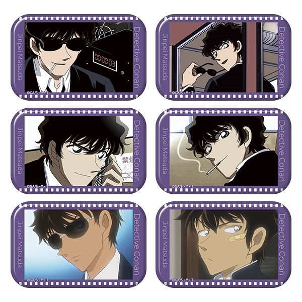 グッズ: 名探偵コナン スクエア缶バッジコレクション 松田陣平ver