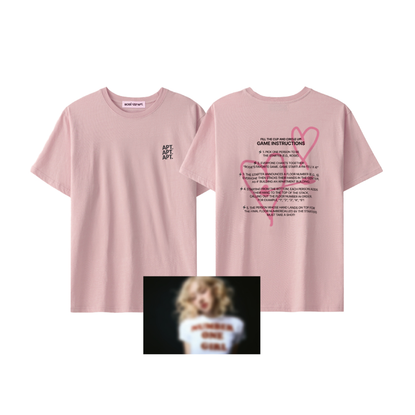 日本限定特典付き】ROSÉ APT. T-SHIRT_PINK