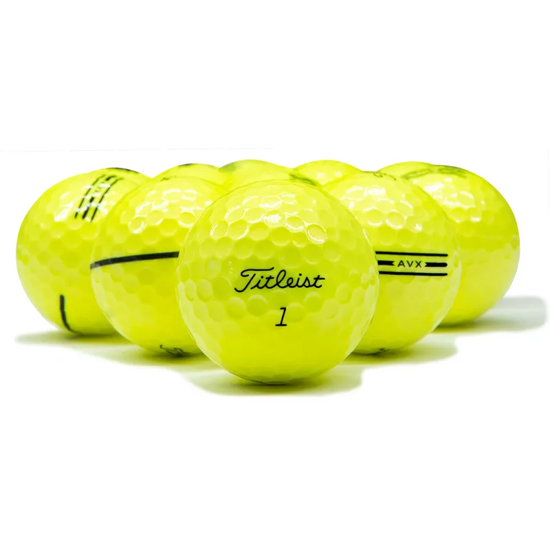 Titleist Prior Model AVX Yellow Logo Overrun Golf Balls