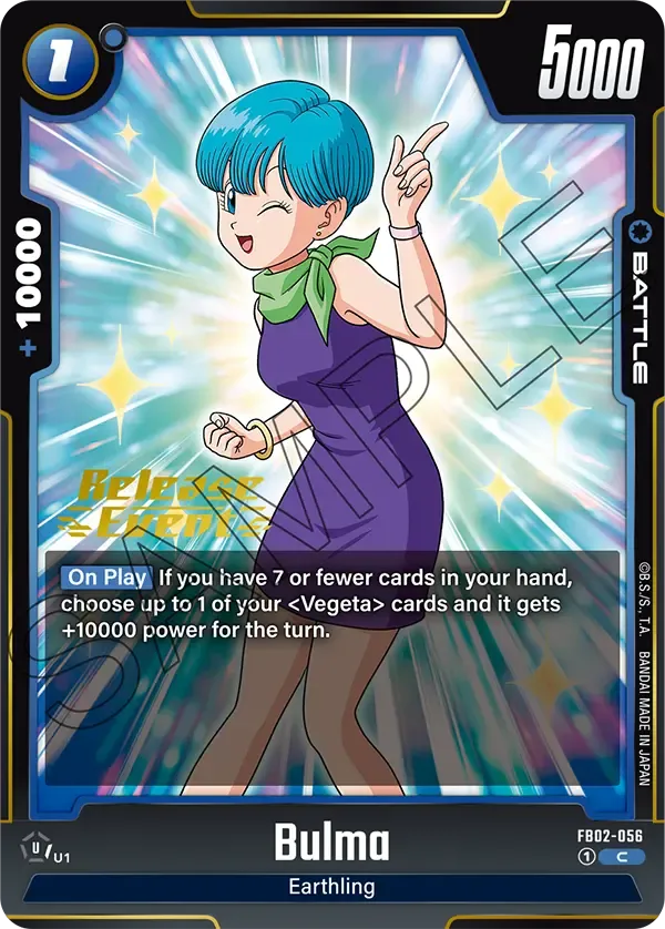 FB06-035 Bulma Dragon Ball Super Card Game Fusion World Card