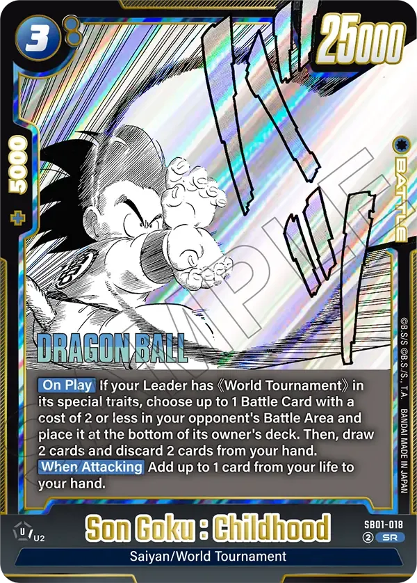 SB01-018 Son Goku : Childhood Dragon Ball Super Card Game Fusion