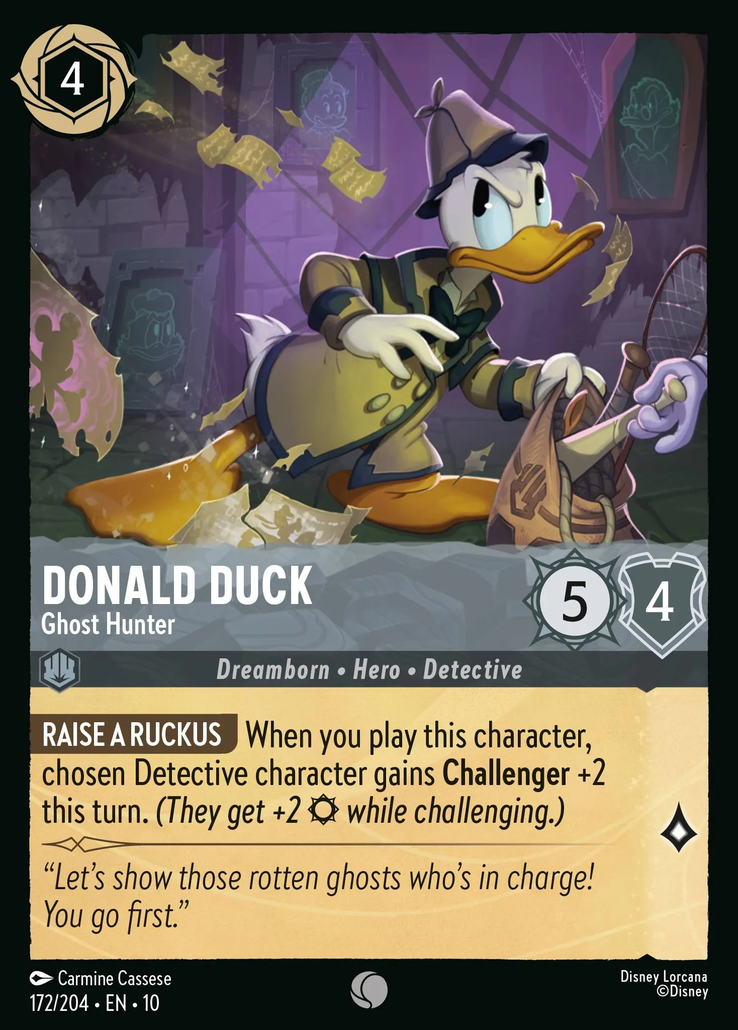 004-179 Donald Duck - Buccaneer Lorcana Card | Disney Lorcana